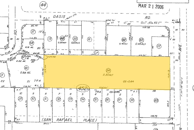 3455 N Indian Canyon Dr, Palm Springs, CA for sale - Plat Map - Image 2 of 4