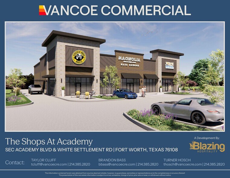 SEC of Academy Blvd & White Settlement Rd, Fort Worth, TX à vendre - Photo principale - Image 1 de 11