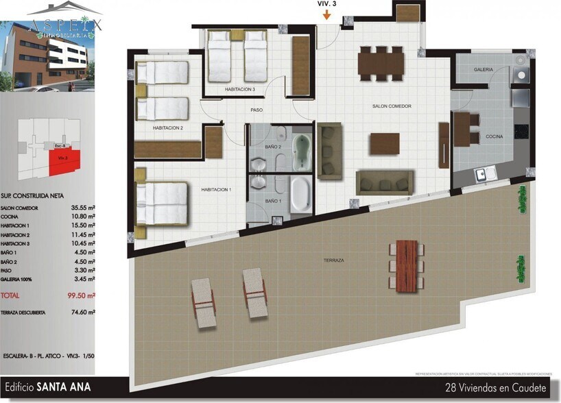 Terrain dans Caudete, Albacete à vendre - Plan d’étage - Image 3 de 3