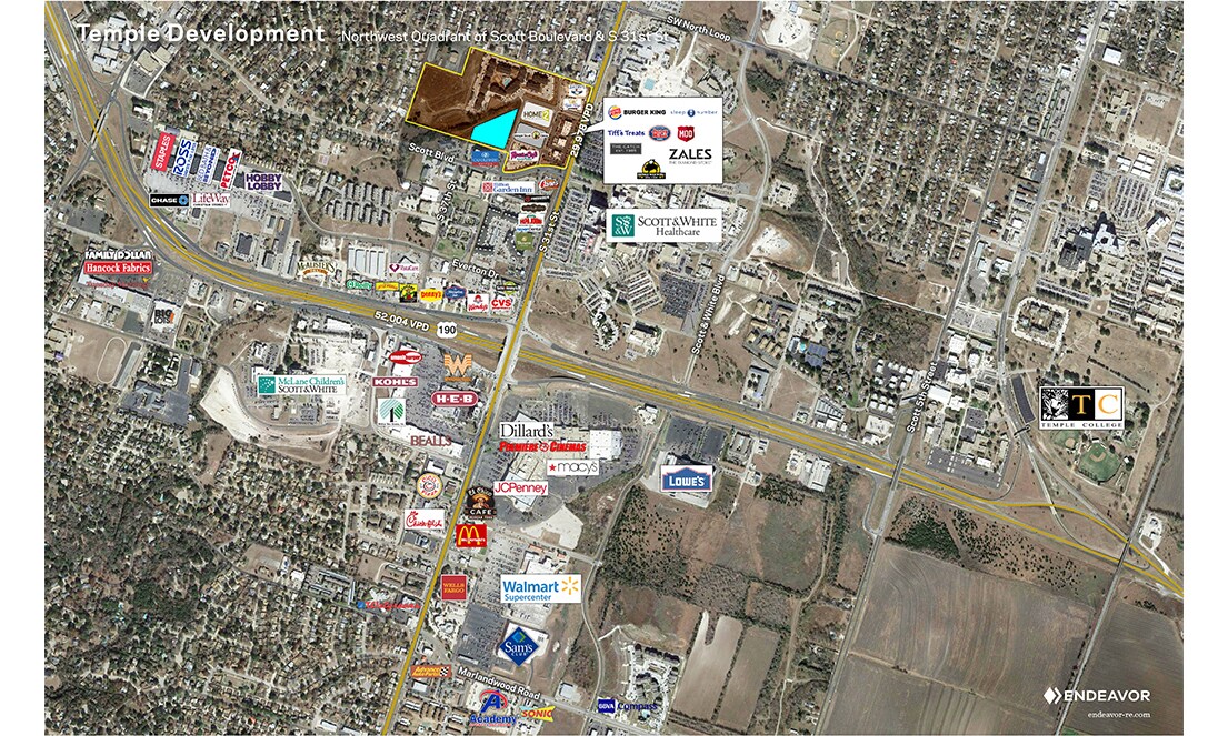 2102 S 31st St, Temple, TX for lease Aerial- Image 1 of 6