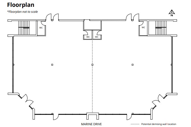 1478-1480 Marine Dr, North Vancouver District, BC à louer Plan d’étage- Image 1 de 1