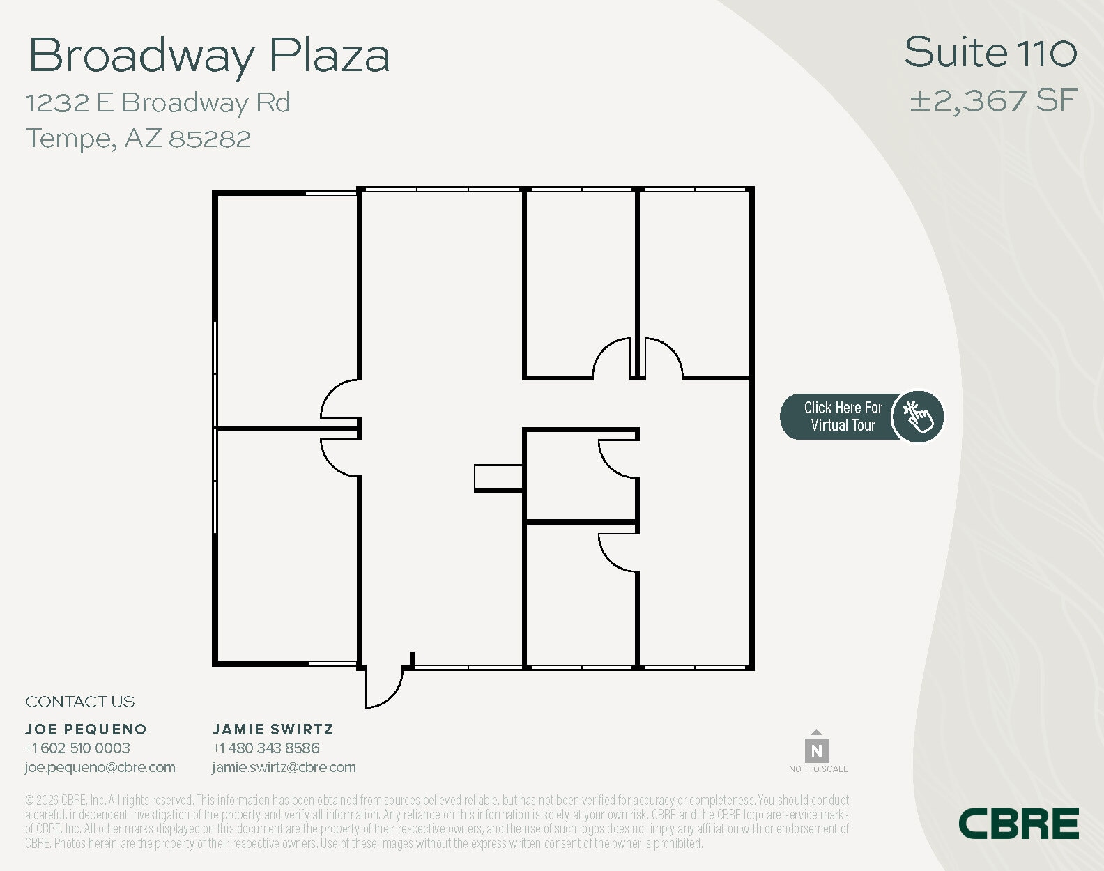 1232 E Broadway Rd, Tempe, AZ à louer Plan d’étage- Image 1 de 1