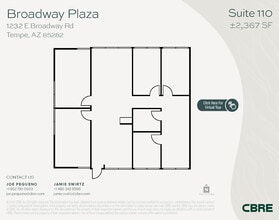1232 E Broadway Rd, Tempe, AZ à louer Plan d’étage- Image 1 de 1