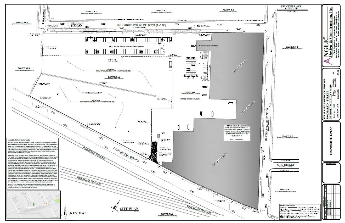 3401 Martin Rd, Detroit, MI à louer Plan de site- Image 1 de 1
