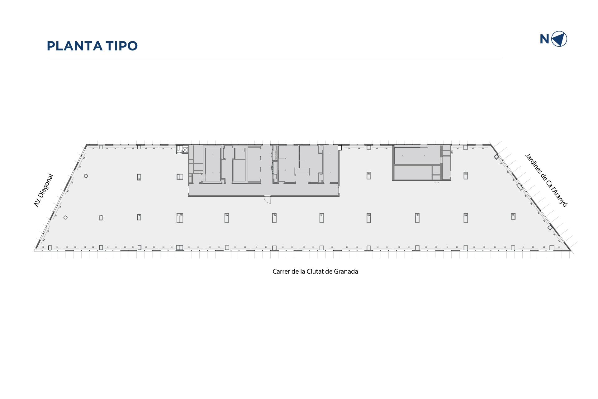 Avinguda Diagonal, 199, Barcelone, Barcelona à louer Plan d’étage type- Image 1 de 2