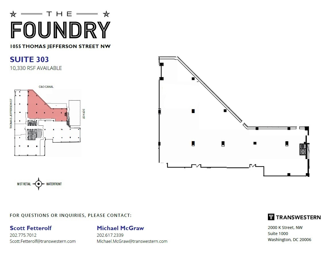 1055 Thomas Jefferson St NW, Washington, DC for lease Interior Photo- Image 1 of 1