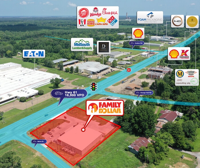 5100 Highway 61 S, Vicksburg, MS à vendre - Aérien - Image 2 de 5