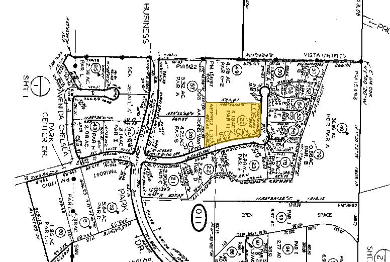 970 Park Center Dr, Vista, CA à louer - Plan cadastral - Image 2 de 5