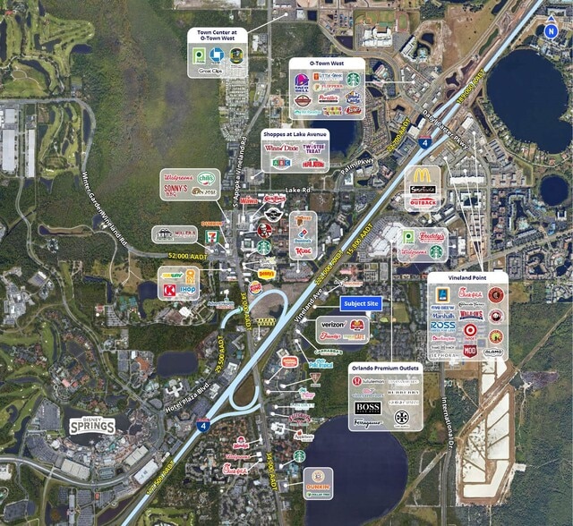 8400 Vineland ave, Orlando, FL à louer - Aérien - Image 2 de 2