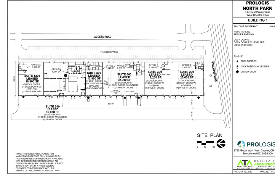 4434 Muhlhauser Rd, West Chester, OH for lease - Site Plan - Image 3 of 4