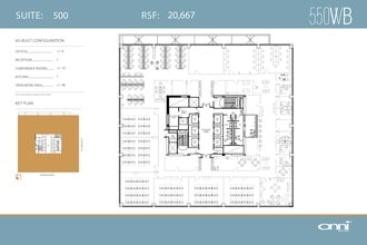 550 W Van Buren St, Chicago, IL à louer Plan d’étage- Image 1 de 1