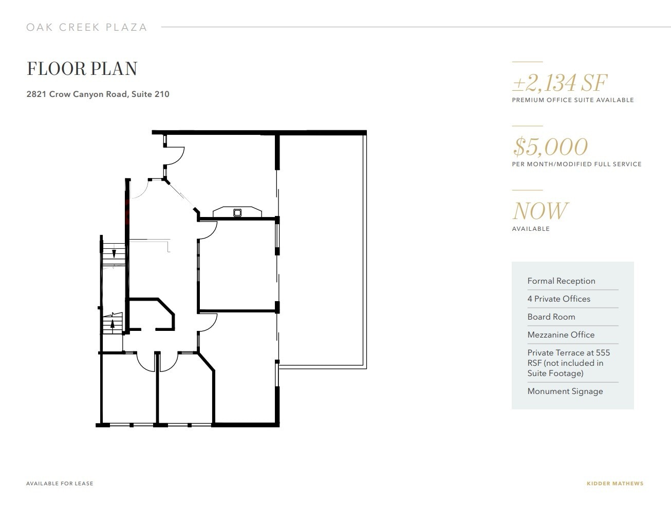 2817 Crow Canyon Rd, San Ramon, CA for lease Floor Plan- Image 1 of 1