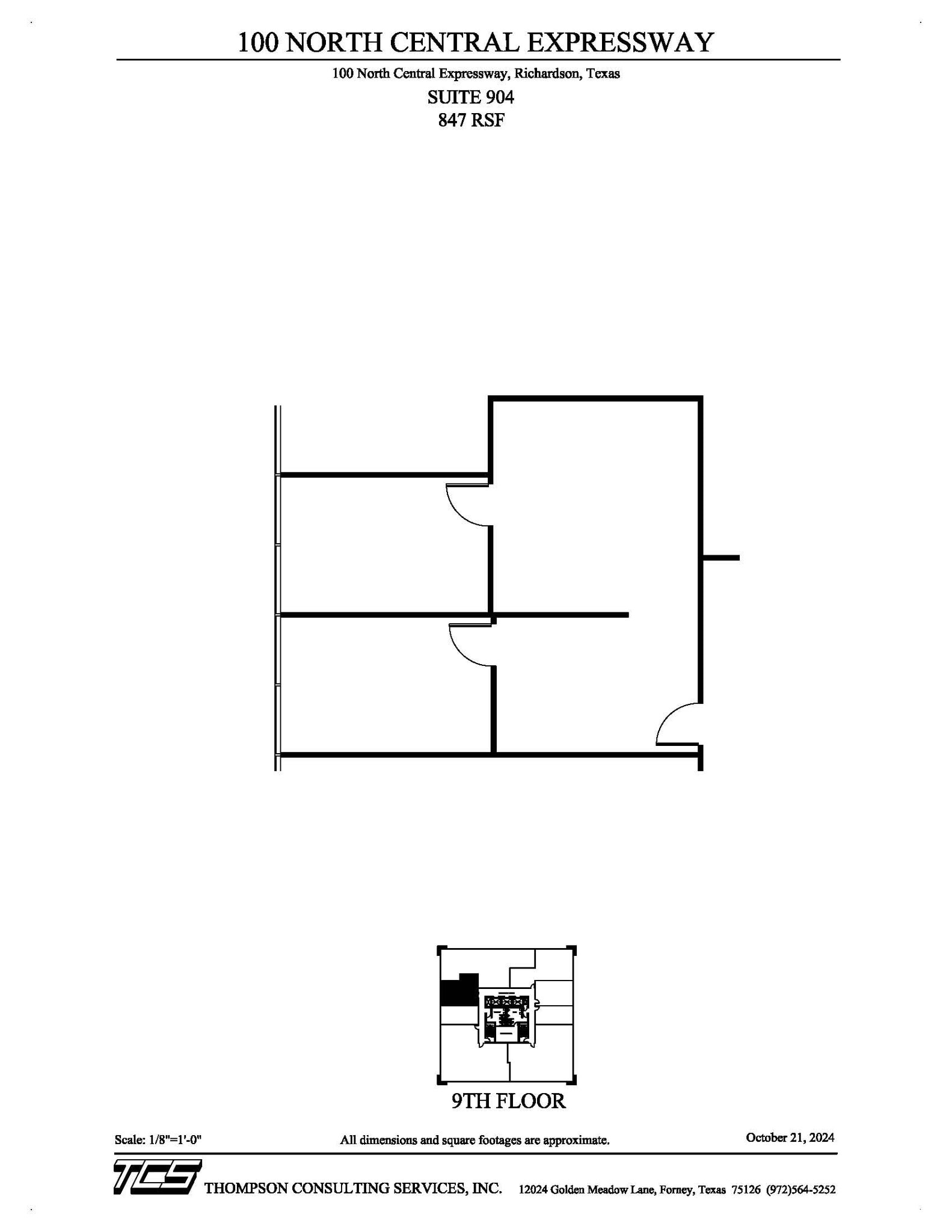 100 N Central Expy, Richardson, TX for lease Floor Plan- Image 1 of 1