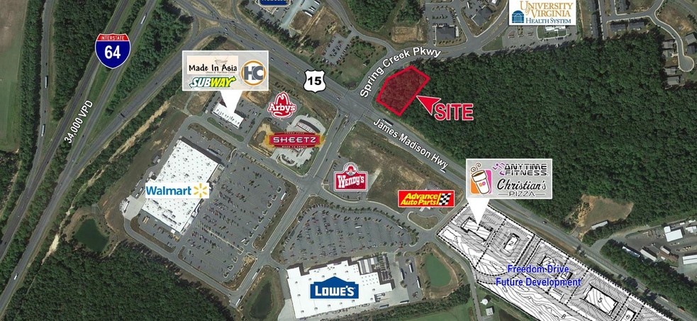 James Madison Hwy & Spring Creek Pky, Gordonsville, VA for sale - Primary Photo - Image 1 of 1