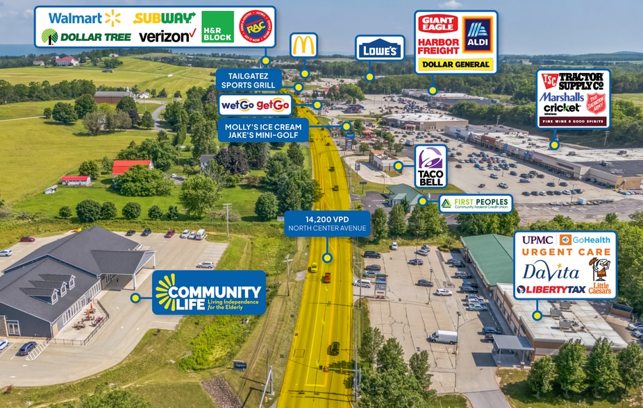 1495 N Center Ave, Somerset, PA à vendre - Photo du bâtiment - Image 3 de 6