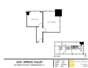4201 Spring Valley Rd, Dallas, TX à louer Plan de site- Image 2 de 2