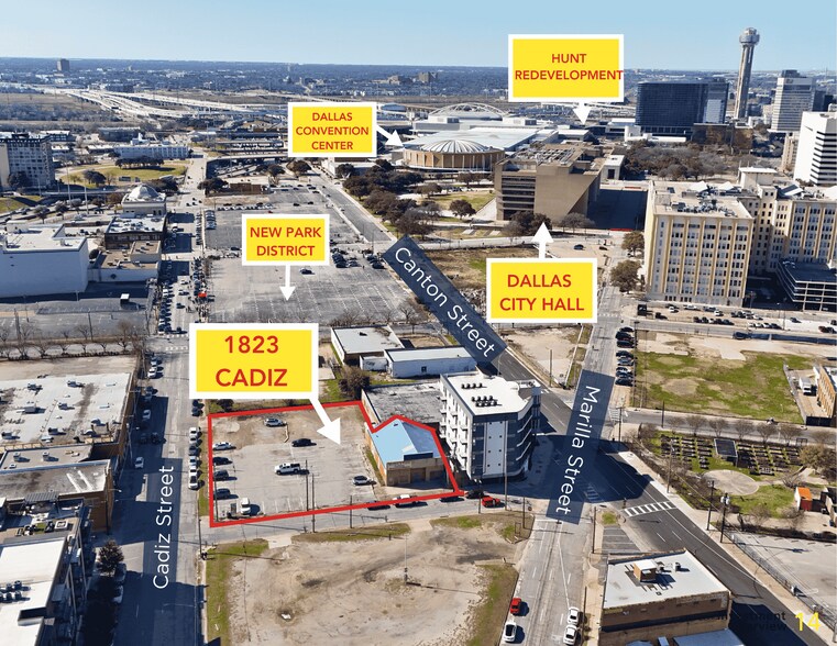 1823 Cadiz St, Dallas, TX à vendre - Photo du bâtiment - Image 2 de 3