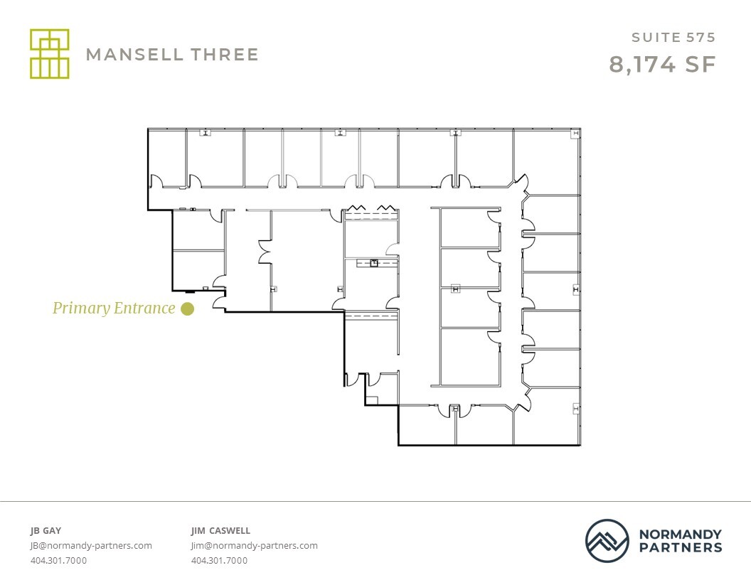 3600 Mansell Rd, Alpharetta, GA à louer Plan d  tage- Image 1 de 1