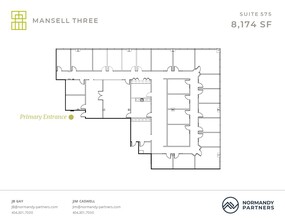 3600 Mansell Rd, Alpharetta, GA à louer Plan d  tage- Image 1 de 1