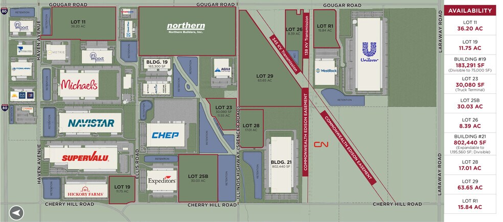 0 Ellis Rd, Joliet, IL à louer - Plan de site - Image 2 de 4