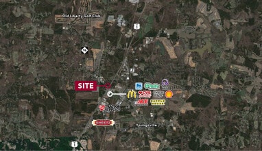 US 1, Youngsville, NC - AERIAL  map view