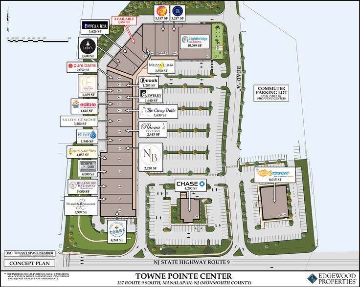 357-359 US Highway 9, Manalapan Township, NJ à louer - Plan de site - Image 2 de 8