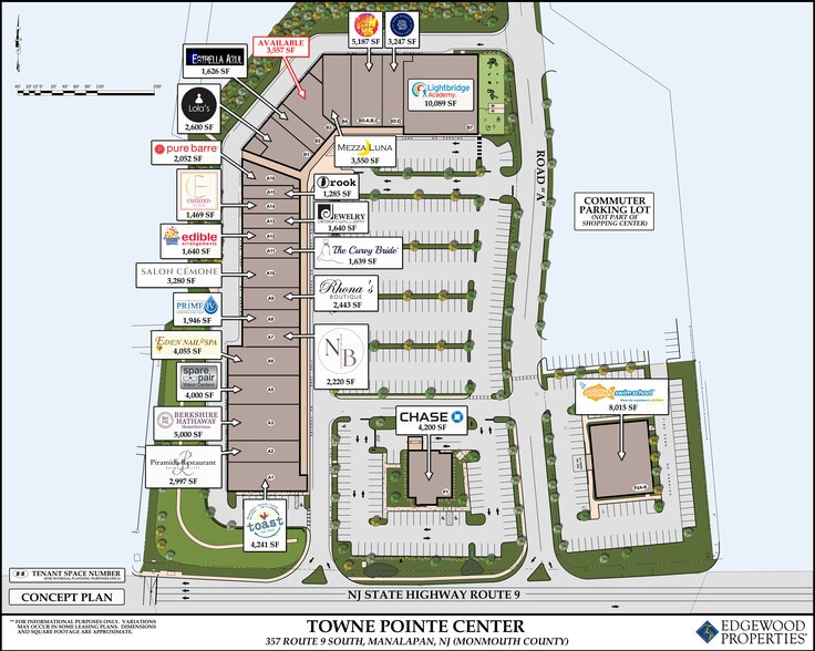 357-359 US Highway 9, Manalapan Township, NJ for lease - Site Plan - Image 2 of 8