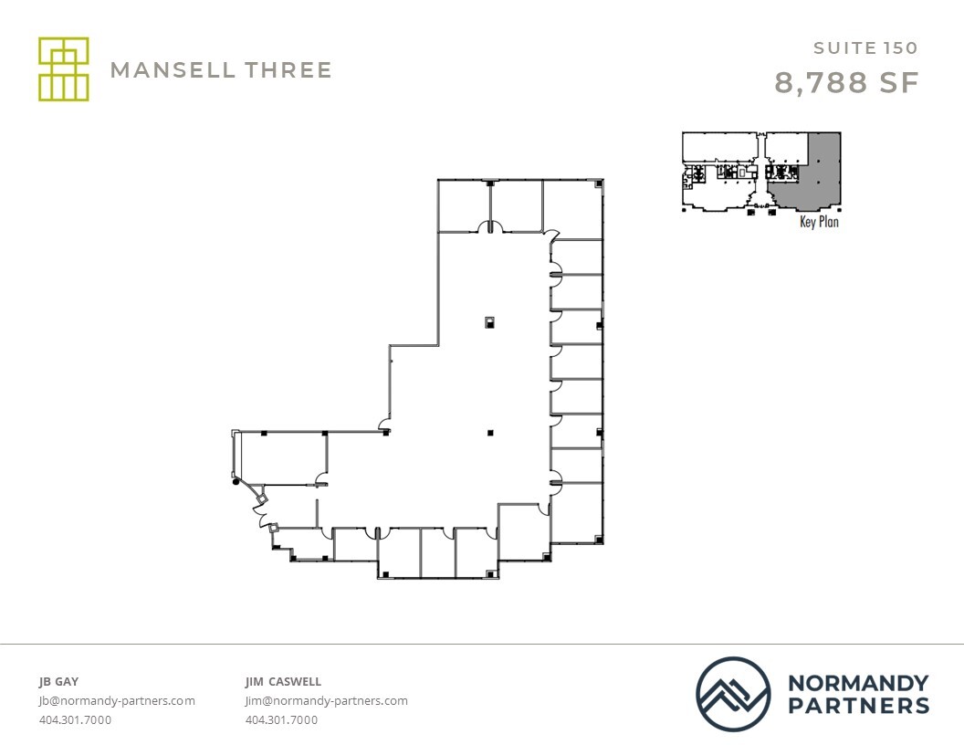 3600 Mansell Rd, Alpharetta, GA à louer Plan d  tage- Image 1 de 1