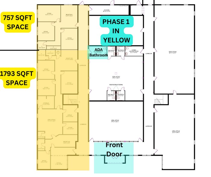 220-238 Commerce Ave, Sebring, FL à louer - Plan d’étage - Image 3 de 6