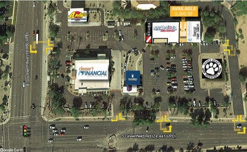 1122-1136 Greenfield Rd, Mesa, AZ - AÉRIEN Vue de la carte