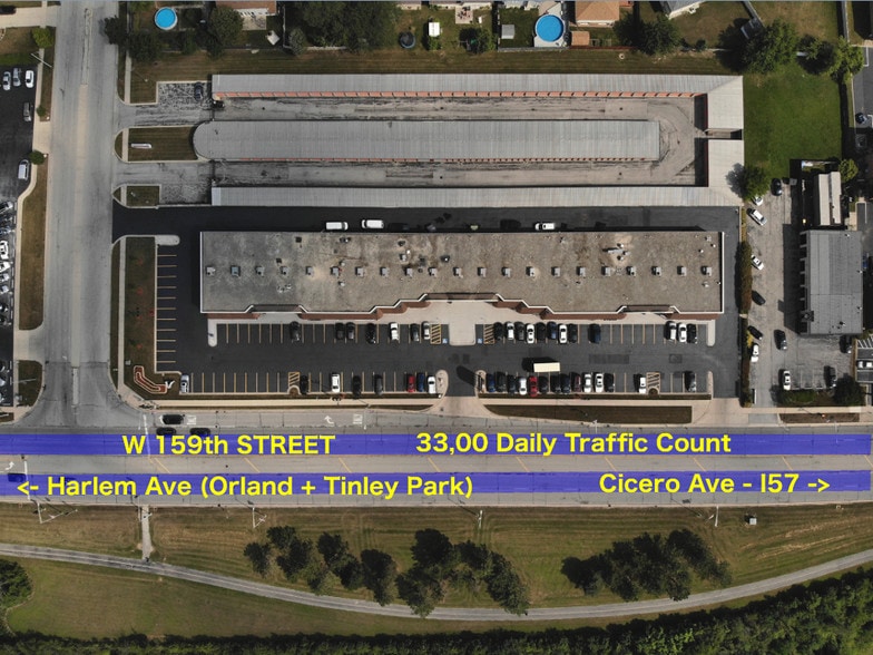 6040-6080 159th St, Oak Forest, IL for lease - Aerial - Image 3 of 10