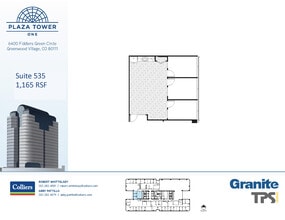 6400 S Fiddlers Green Cir, Greenwood Village, CO for lease Floor Plan- Image 2 of 2
