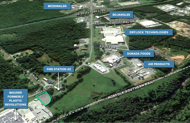 Plus de détails pour 1704 Barnes St, Reidsville, NC - Terrain à louer