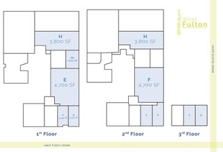 1400-1416 W Fulton St, Chicago, IL à louer Plan d  tage- Image 1 de 1