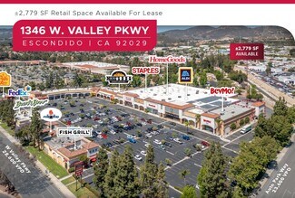 Plus de détails pour 1346-1358 W Valley Pky, Escondido, CA - Commerce de détail à louer