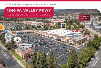 Plus de détails pour 1346-1358 W Valley Pky, Escondido, CA - Commerce de détail à louer