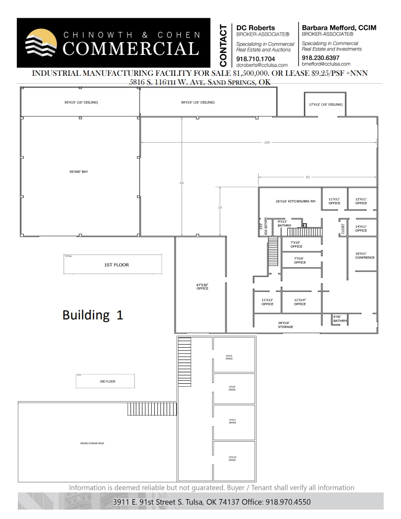 5816 S 116th Ave W, Sand Springs, OK à louer Plan d’étage- Image 1 de 2