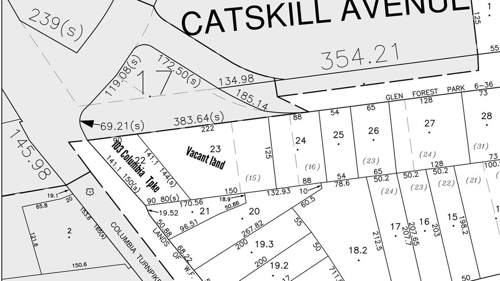 103 Columbia Tpke, Rensselaer, NY à vendre - Plan cadastral - Image 2 de 2