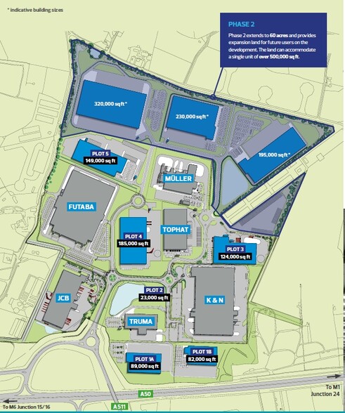 Dove Vly, Foston à louer - Plan de site - Image 2 de 2