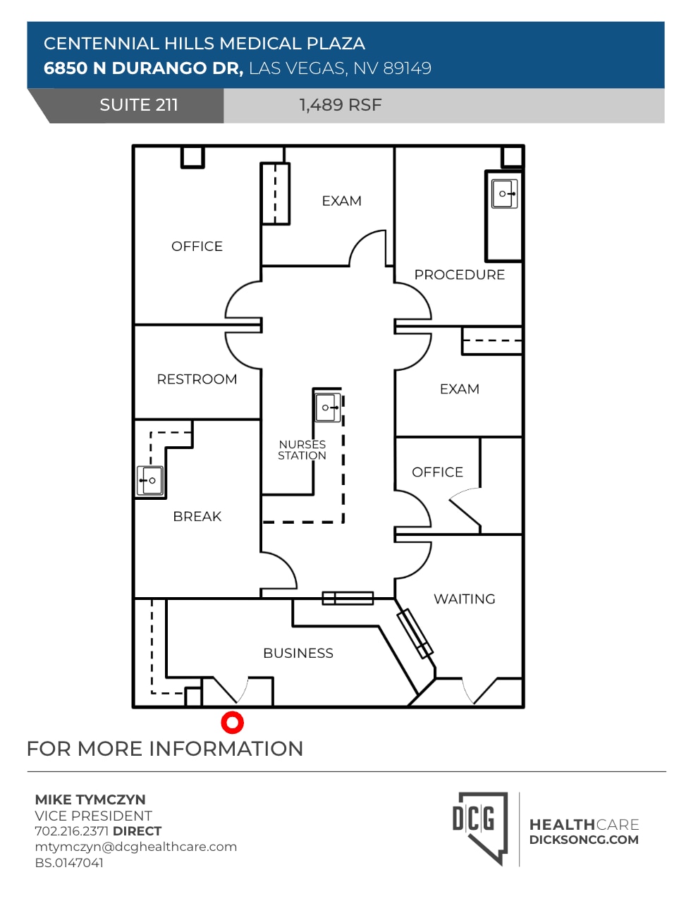 6850 N Durango Dr, Las Vegas, NV à louer Plan d’étage- Image 1 de 1