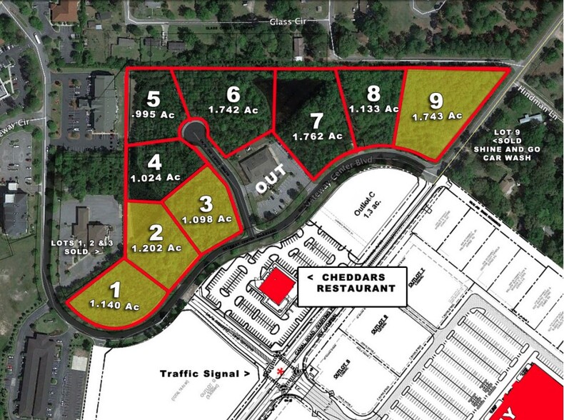 491 Gateway Center Blvd, Brunswick, GA à vendre - Plan de site - Image 3 de 3