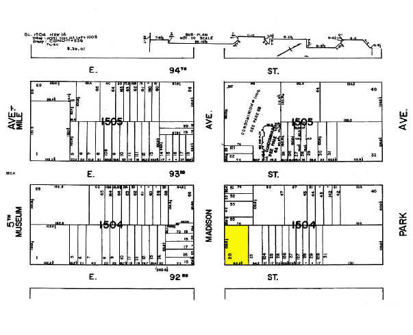 1295 Madison Ave, New York, NY à louer - Plan cadastral - Image 2 de 4