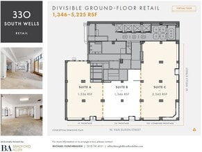 330 S Wells St, Chicago, IL à louer Plan d’étage- Image 1 de 11