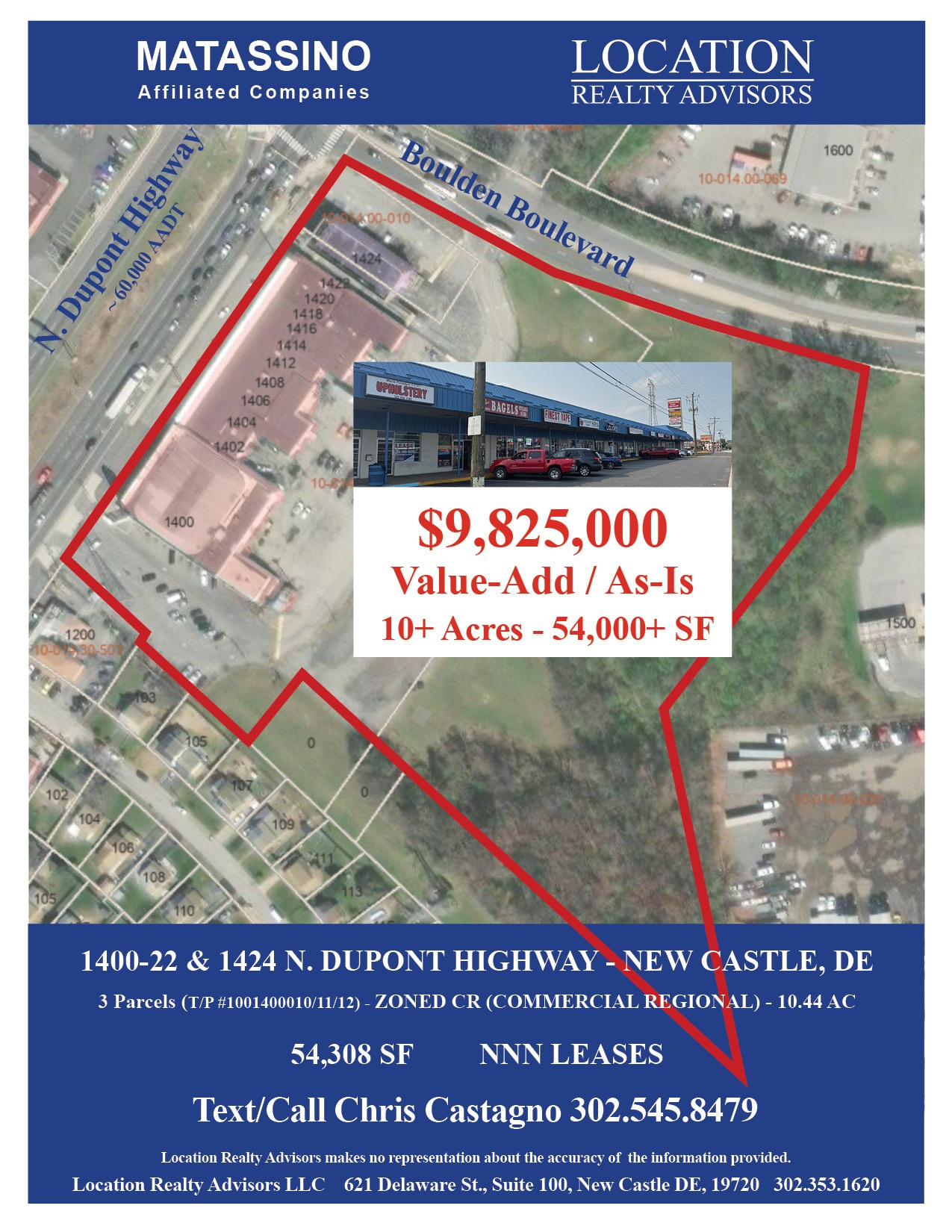1400 - 1424 Dupont Highway, New Castle, DE à vendre Photo principale- Image 1 de 2