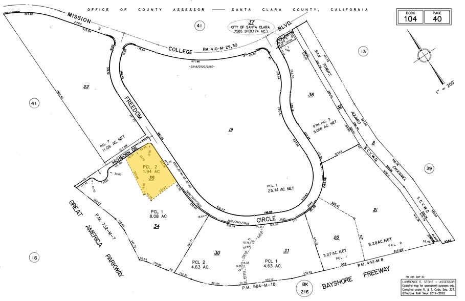 3979 Freedom Cir, Santa Clara, CA for lease - Plat Map - Image 2 of 16