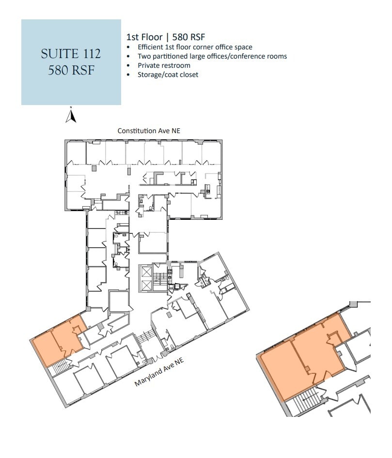 100-110 Maryland Ave NE, Washington, DC à louer Plan d’étage- Image 1 de 1
