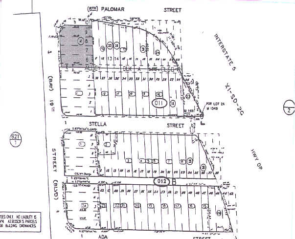 895 Palomar St, Chula Vista, CA for sale - Plat Map - Image 2 of 6