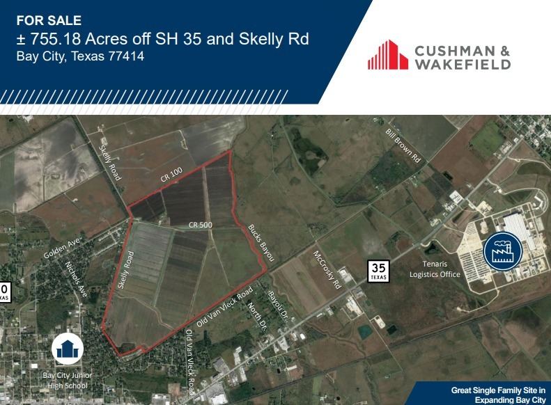 SH 35 and Skelly Rd, Bay City, TX for sale - Building Photo - Image 1 of 1