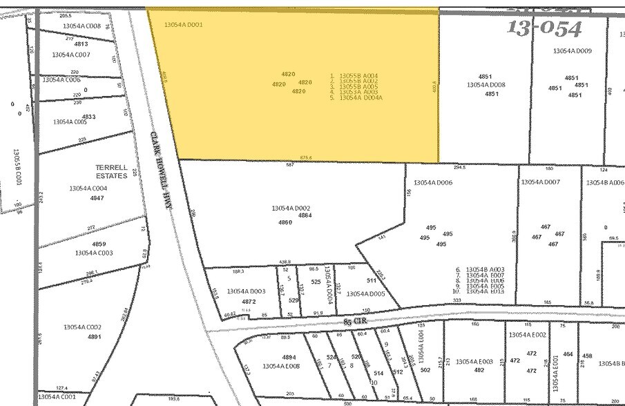 4820 Clark Howell Hwy, College Park, GA à louer - Plan cadastral - Image 2 de 7