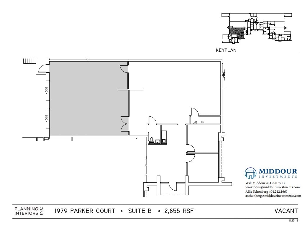 1899 Parker Ct, Stone Mountain, GA for lease Floor Plan- Image 1 of 1